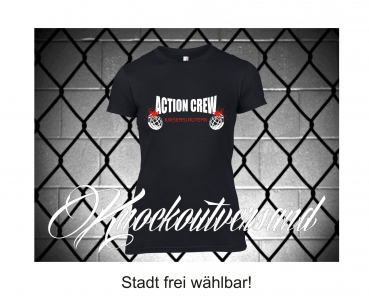 Action Crew Frauen T-Hemd - frei wählbarer Text